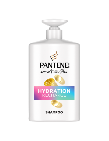 KAST 4 tk! Pantene Pro-V Hydration Recharge Šampoon, 1000 ml