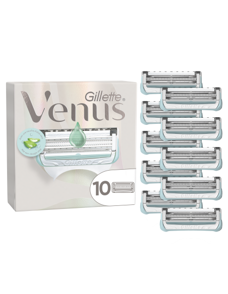 KAST 13 tk! Gillette Venus Satin Care Aloe Naiste Raseerimisterad, 10 Tera