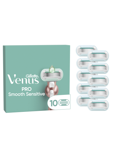 KAST 20 tk! Gillette Venus Deluxe Smooth Sensitive Rosegold Raseerija Varuterad, 10 tk