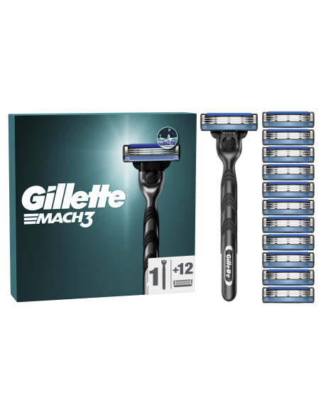 Gillette Mach3 Raseerija Meestele + 12 Tera