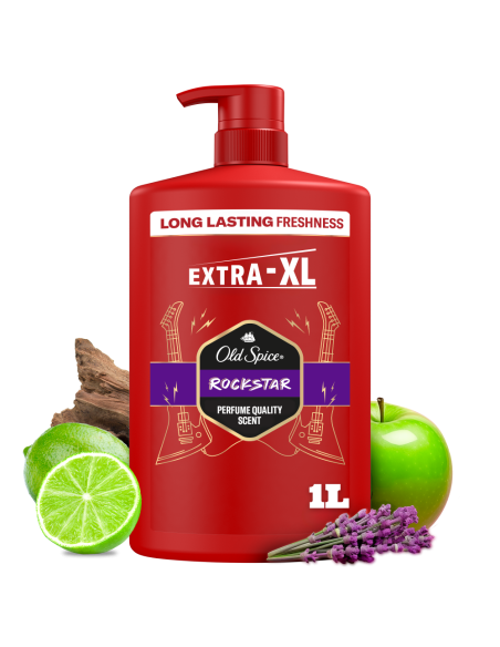 Old Spice Rockstar Meeste Dušigeel Ja Šampoon, 1000 ml