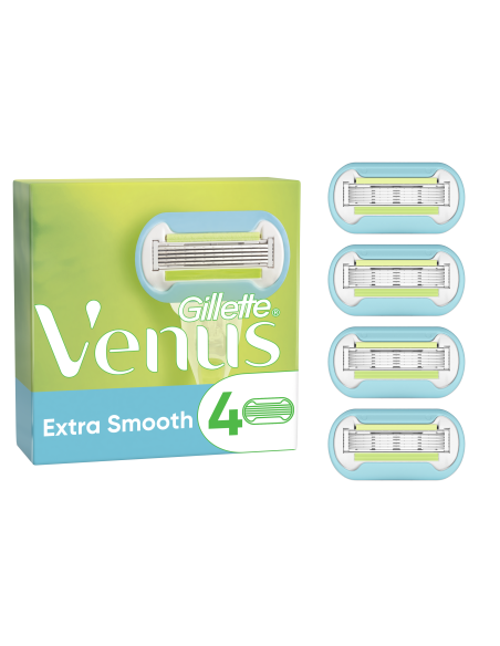 Gillette Venus Extra Smooth Raseerija Varuterad, 4 tk