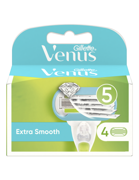 KAST 40 tk! Gillette Venus Extra Smooth Raseerija Varuterad, 4 tk