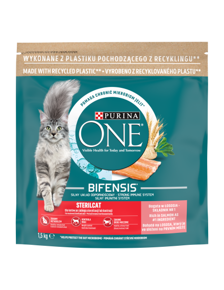 KAST 6 tk! Purina ONE Sterilcat Bifensis Lõhe 1,5kg