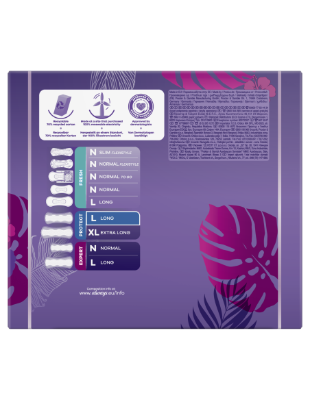 Always Daily Protect Long Värske lõhnaga Pesukaitsmed, 64 tk