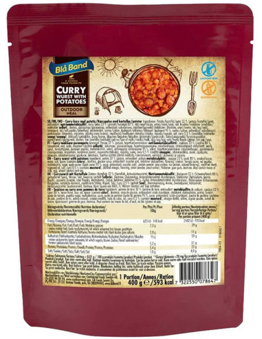 Blå Band karrivorsti roog kartulitega 400 g