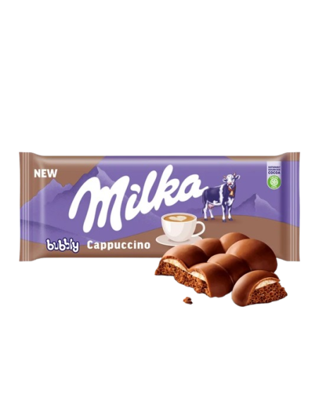 KAST 12 tk! Milka piimašokolaad Bubbly cappuccino 97g