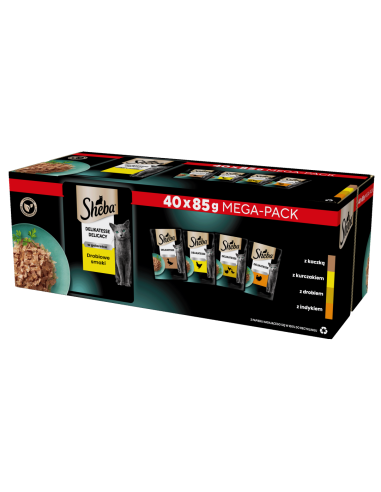 SHEBA kassikonserv tarretises linnulihaga Mix...