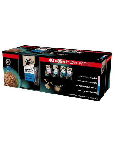 SHEBA kassikonserv kastmes kalaga Mix (40x85g