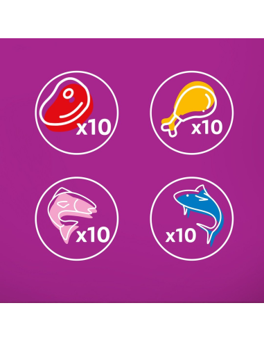 Whiskas Adult kassikonserv tarretises erinevad...