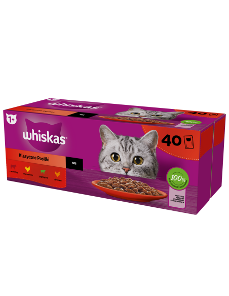WHISKAS kassikonserv kastmes Mix (40x85g)
