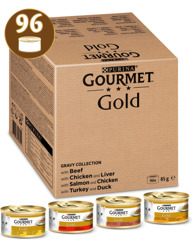 Purina Gourmet Gold kastmes veiseliha, lõhe,...
