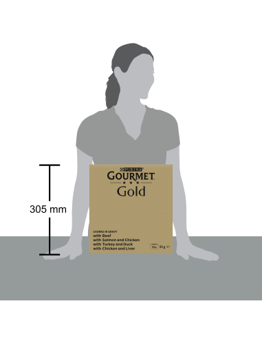 Purina Gourmet Gold kastmes veiseliha, lõhe,...