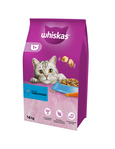 WHISKAS Adult kassi kuivtoit tuunikalaga 14 kg