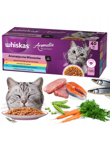 Whiskas kassikonserv kastmes erinevad maitsed 40x85g