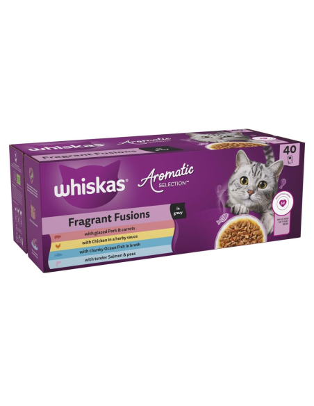 Whiskas kassikonserv kastmes erinevad maitsed 40x85g