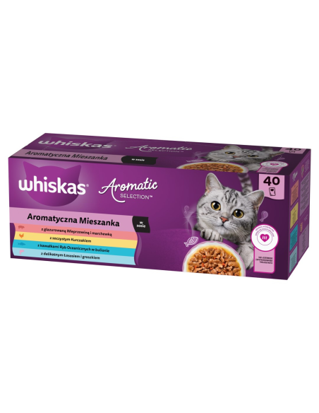 Whiskas kassikonserv kastmes erinevad maitsed 40x85g