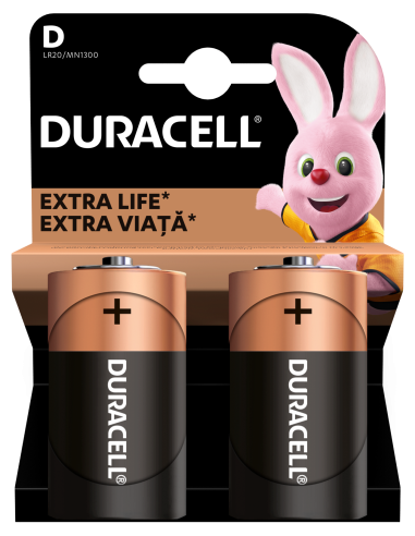 Duracell patarei D/MN1300 2 tk