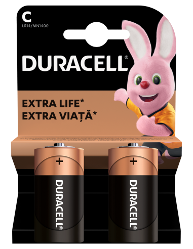 Duracell patarei C/MN1400 2 tk