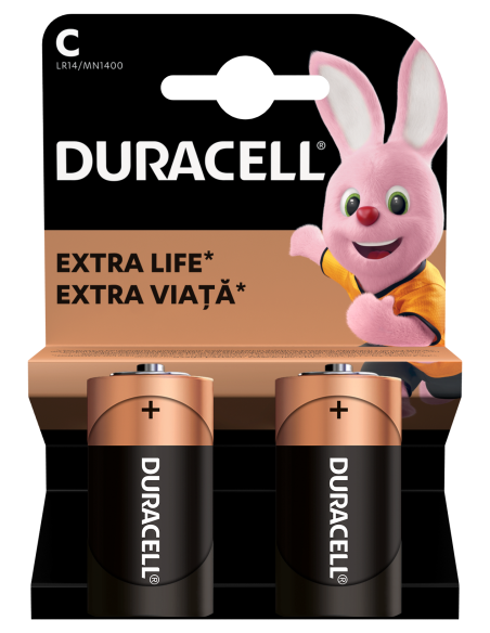 Duracell patarei C/MN1400 2 tk