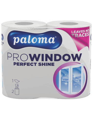 Paloma klaasipuhastuspaber Super Care 2 rulli...