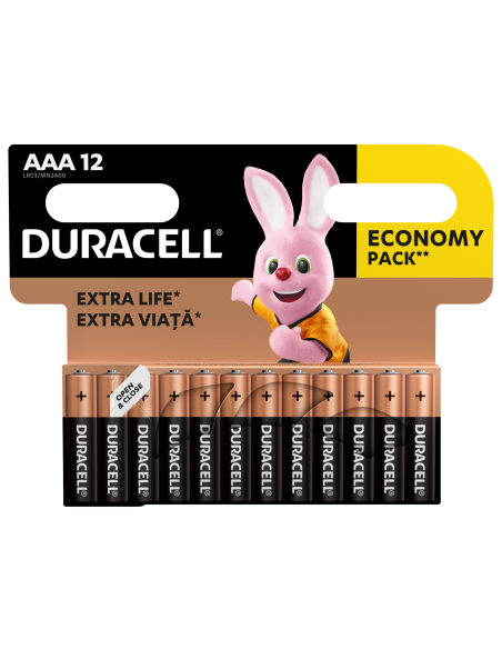 Duracell patarei AAA/MN2400 12 tk