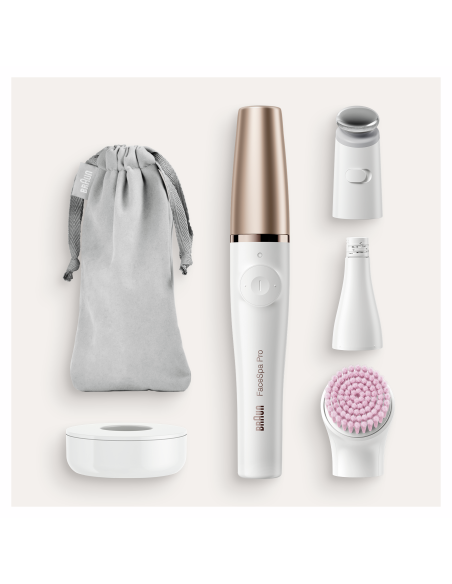 912 FaceSpa Pro Sensitive näohoolduse komplekt / näoepilaator-puhastushari-toniseerija