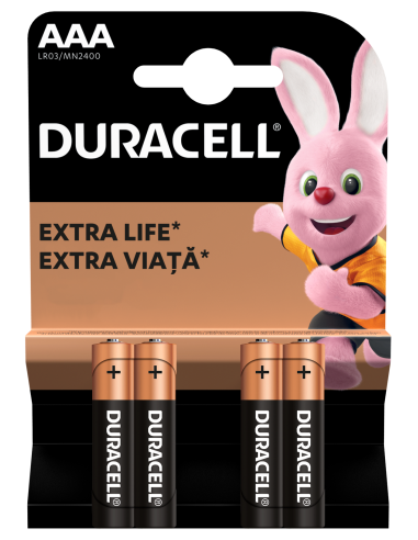 Duracell patarei AAA/MN2400 4 tk