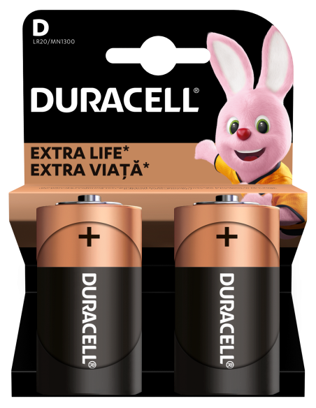 KAST 10 tk! Duracell patarei D/MN1300 2 tk