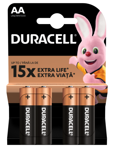 KAST 20tk! Duracell patarei AA/MN1500 4 tk