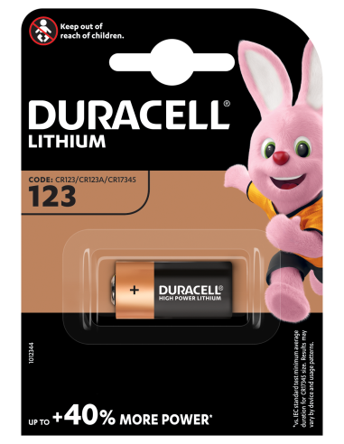 KAST 10 tk! Duracell patarei DL 123/3V 1 tk