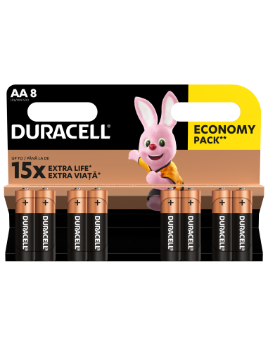 KAST 12 tk! Duracell patarei AA/MN1500 8 tk