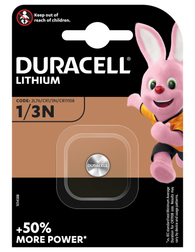 KAST 10 tk! Duracell patarei CR1/3N (2L76) 3V 1 tk