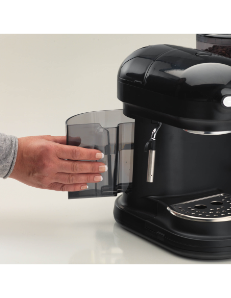 1318 Ariete Moderna Espresso Black integreeritud kohviveskiga