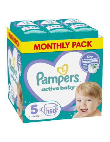 Pampers Active Baby Mähkmed, Suurus 5, 150...