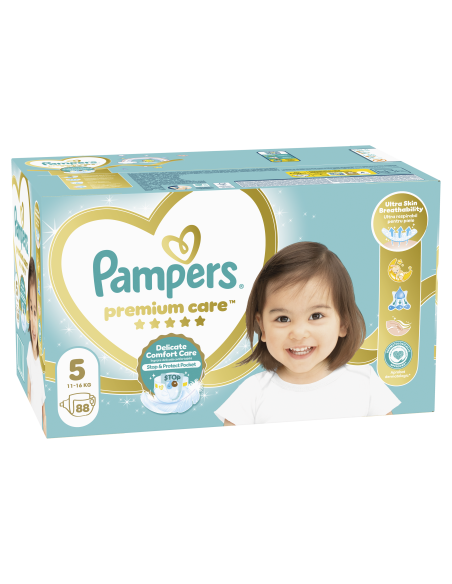 Pampers Premium Care Mähkmed, Suurus 5 (Junior), 11–16 kg, 88 Mähet