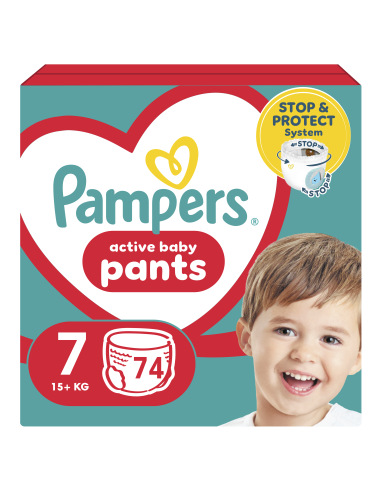 Pampers Pants Mähkmed, Suurus 7, 74 Mähet, 15+ kg