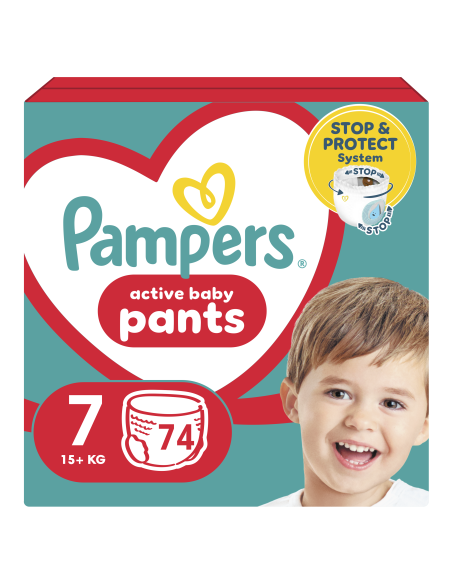 Pampers Pants Mähkmed, Suurus 7, 74 Mähet, 15+ kg