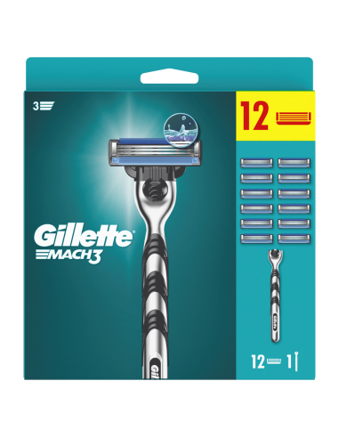 Gillette Mach3 raseerija meestele 12 tera