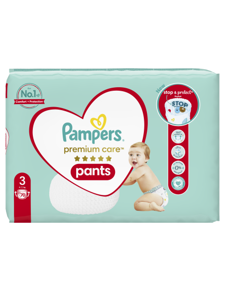 Pampers Premium Care Pants mähkmed nr 3 (6-11 kg) 140 tk