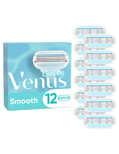 Gillette Venus Smooth raseerija varuterad 12 tk
