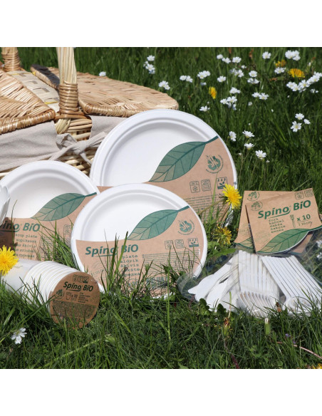 KAST 30 tk! Spino BIO piknikukomplekt 6 inimesele