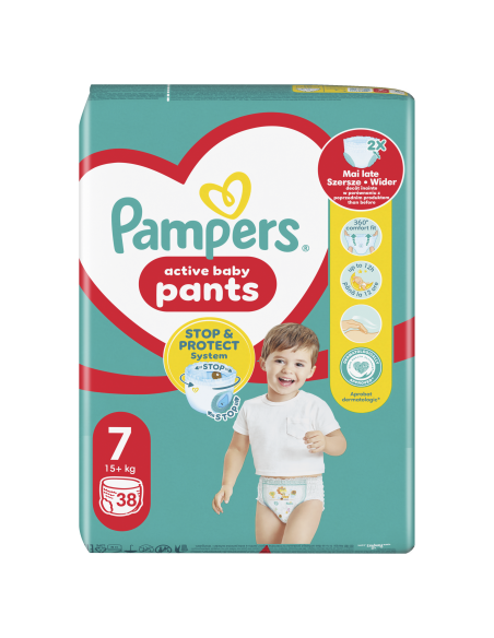 KAST 3 tk! Pampers Pants Püksmähkmed, Suurus 7, 38 Mähet, 15+ kg