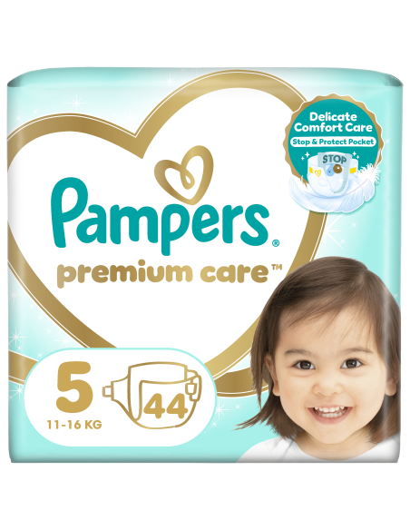KAST 2 tk! Pampers Premium Care Mähkmed, Suurus 5 (Junior), 11–16 Kg, 44 Mähet