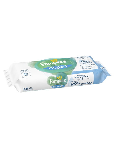 KAST 14 tk! Pampers Harmonie Aqua Niisked Beebisalvrätid, 48 Niisket Salvrätikut