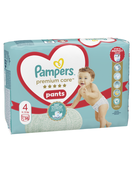 Pampers Premium Care Pants Püksmähkmed, Suurus 4, 38 Mähet, 9-15 kg