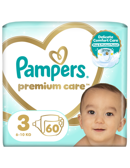 KAST 3 tk! Pampers Premium Care Mähkmed, Suurus 3 (Midi), 6–10 Kg, 60 Mähet