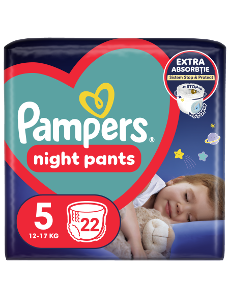 KAST 4 tk! Pampers Night Pants Püksmähkmed, Suurus 5, 22 Mähet, 12-17 kg