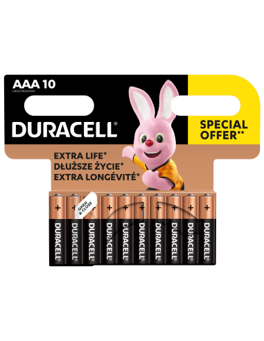 Duracell patarei AAA/MN2400 10 tk
