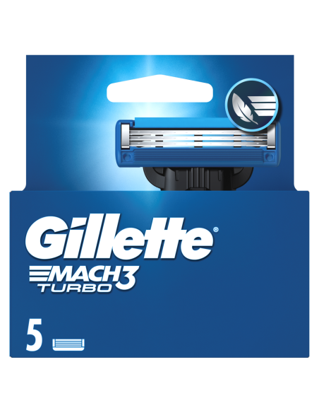 Gillette Mach3 Turbo meeste raseerija varuterad 5 tk